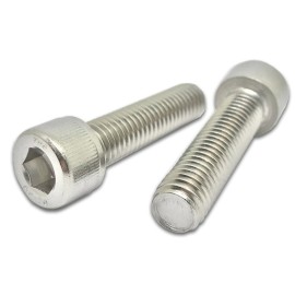 M5 X 25mm imbus Çelik Cıvata Beyaz 10 Adet
