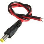 DC Erkek Power Jak Kablolu 5.5x2.1 mm 25cm