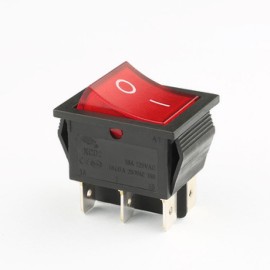 KCD2 Rocker Anahtar 6 Pin Işıklı