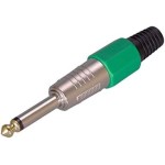 OEM 6,3mm Canon Mono Gitar Jack Renk:Yeşil OEM 6,3mm Canon Mono Gitar Jack Renk:Yeşil