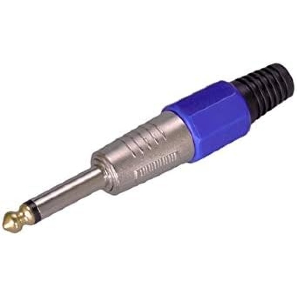 OEM 6,3mm Canon Mono Gitar Jack Renk:Mavi