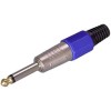 OEM 6,3mm Canon Mono Gitar Jack Renk:Mavi