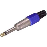 OEM 6,3mm Canon Mono Gitar Jack Renk:Mavi