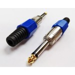 OEM 6,3mm Canon Mono Gitar Jack Renk:Mavi
