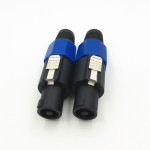 Speakon Hoparlör Konektörü 4 Pin Erkek  Jak Speakon Hoparlör Konektörü 4 Pin Erkek  Jak