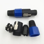 Speakon Hoparlör Konektörü 4 Pin Erkek  Jak Speakon Hoparlör Konektörü 4 Pin Erkek  Jak