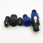 Speakon Hoparlör Konektörü 4 Pin Erkek  Jak Speakon Hoparlör Konektörü 4 Pin Erkek  Jak