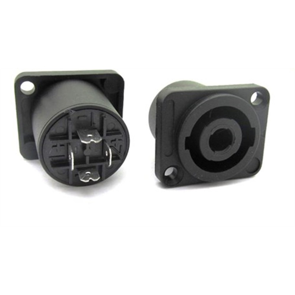 Speakon Hoparlör Konektörü Küçük Kare Şase Speakon Hoparlör Konektörü Küçük Kare Şase