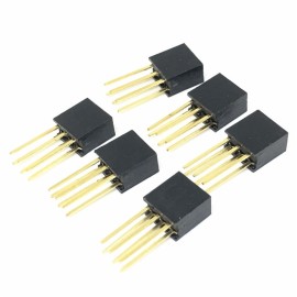 2x3 Pin Stackable Dişi Header 2.54 mm 11mm