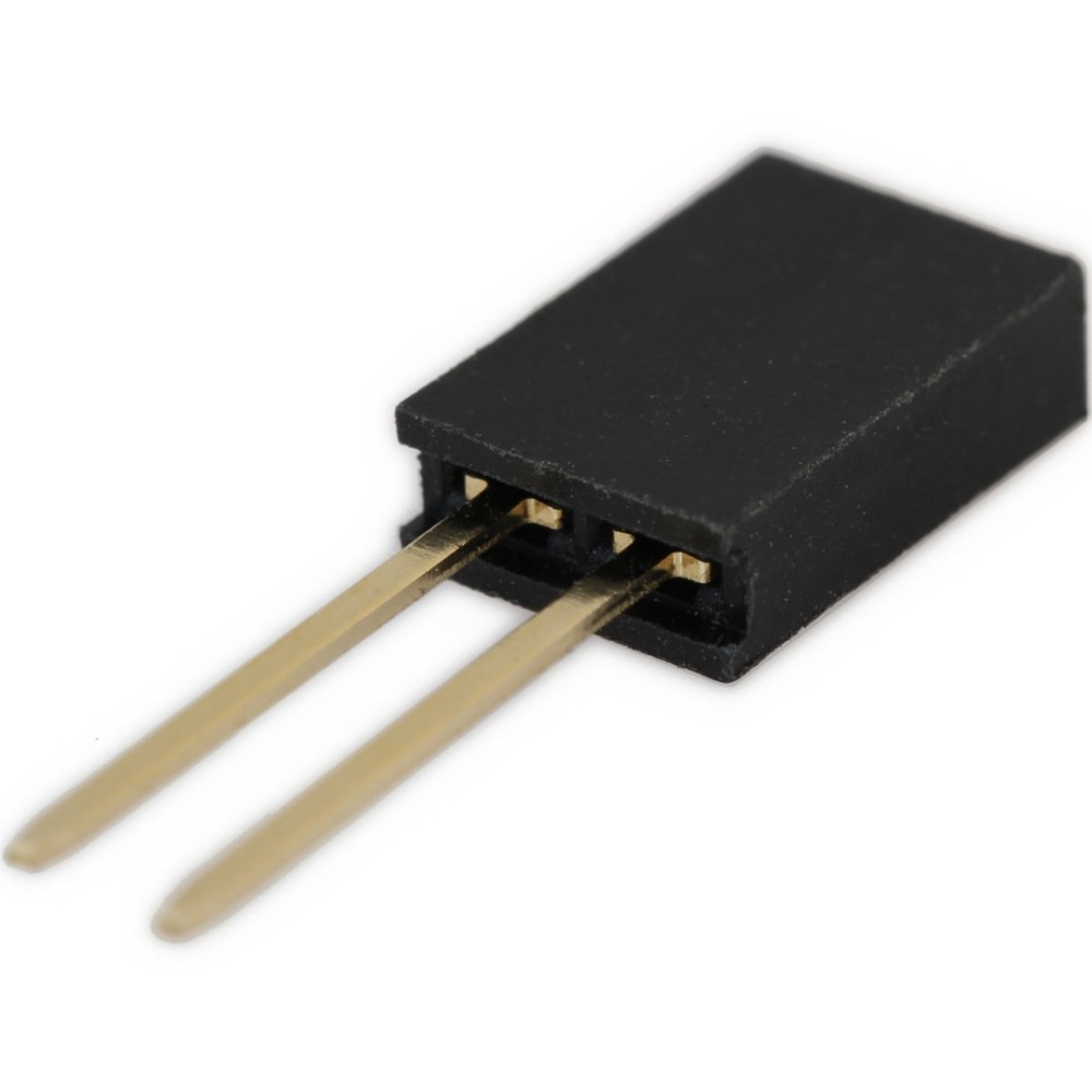 1x2 Pin Stackable Header 2.54 mm 11mm 1x2 Pin Stackable Header 2.54 mm 11mm