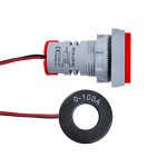 Dijital Voltmetre / Ampermetre AC 50-500V 0-100A Kırmızı