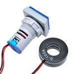 Dijital Voltmetre / Ampermetre AC 50-500V 0-100A Mavi Dijital Voltmetre / Ampermetre AC 50-500V 0-100A Mavi