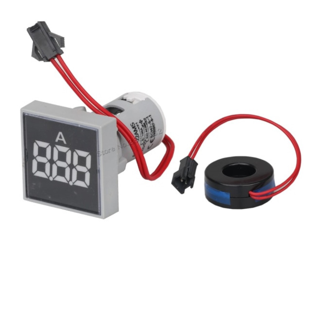 Dijital Ampermetre AC 0-100A Beyaz Dijital Ampermetre AC 0-100A Beyaz