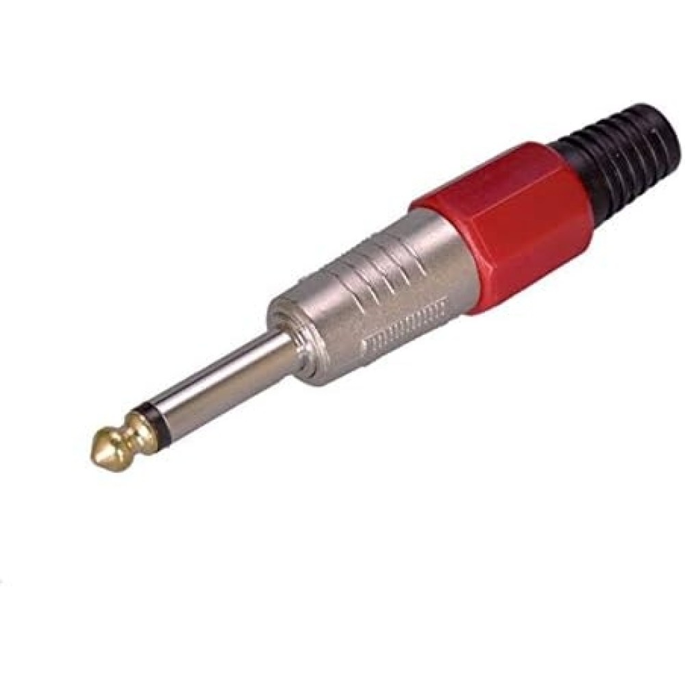 OEM 6,3mm Canon Mono Gitar Jack Renk:Kırmızı OEM 6,3mm Canon Mono Gitar Jack Renk:Kırmızı