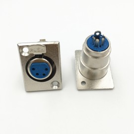 Canon /XLR 4Pin Dişi Şasi Konnektörü