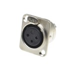 Canon /XLR 3Pin Dişi Şasi Konnektörü Canon /XLR 3Pin Dişi Şasi Konnektörü