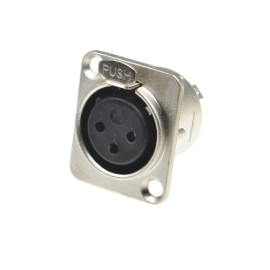Canon /XLR 3Pin Dişi Şasi Konnektörü