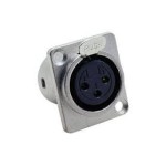 Canon /XLR 3Pin Dişi Şasi Konnektörü Canon /XLR 3Pin Dişi Şasi Konnektörü