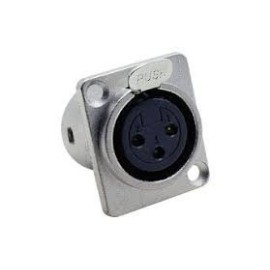 Canon /XLR 3Pin Dişi Şasi Konnektörü