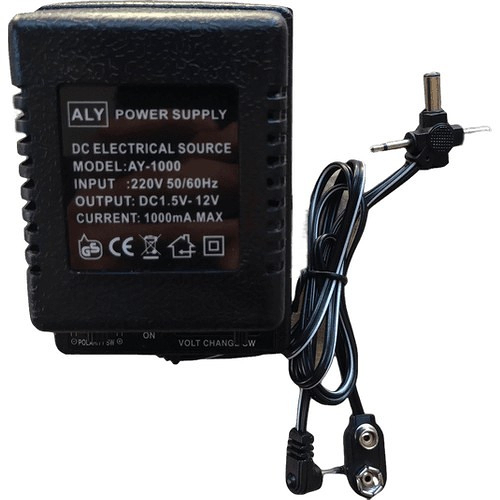 Kademli Adaptör 1.5V-12V 1000Ma DC Standart Priz Tip Kademli Adaptör 1.5V-12V 1000Ma DC Standart Priz Tip