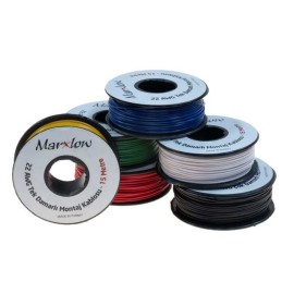 Montaj Kablosu Rulosu - 22AWG 15 Metre Çok Damar Mavi