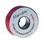 Montaj Kablosu Rulosu - 22AWG 15 Metre Çok Damar Kırmızı Montaj Kablosu Rulosu - 22AWG 15 Metre Çok Damar Kırmızı