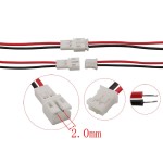 20CM JST PH 2.0 2.0mm Pitch 2 Pin erkek