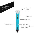 3D Kalem 3D Yazıcı  Mavi RP-100B + Hediye Filament 3D Kalem 3D Yazıcı  Mavi RP-100B + Hediye Filament