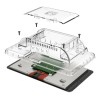 Raspberry Pi 4 Uyumlu Dokunmatik Ekran Kasası - Şeffaf