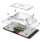 Raspberry Pi 4 Uyumlu Dokunmatik Ekran Kasası - Şeffaf Raspberry Pi 4 Uyumlu Dokunmatik Ekran Kasası - Şeffaf
