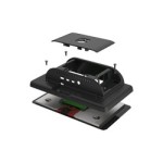 Raspberry Pi 4 Uyumlu Dokunmatik Ekran Kasası - Siyah