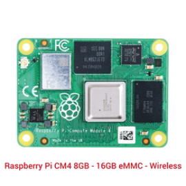 Raspberry Pi CM4 8GB - 16GB eMMC - Wireless