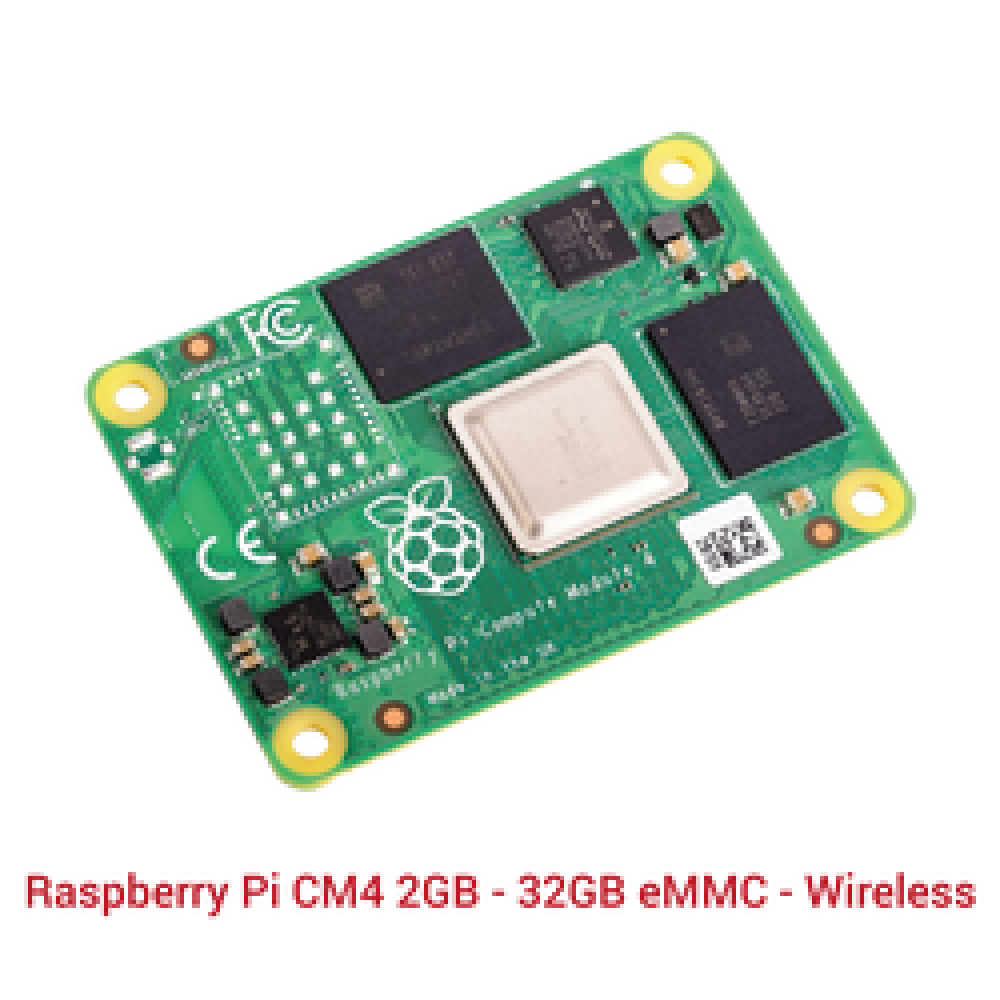 Raspberry Pi CM4 2GB - 32GB eMMC - Wireless