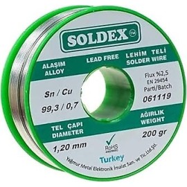Soldex Lehim Teli 1.20mm 200gr