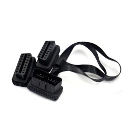 16 Pin 1 Erkek 2 Dişi OBD2 Kablo Uzatma Kablosu