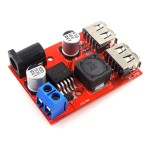 Çift USB Çıkışlı Voltaj Düşürücü Modül 5-36V To 5V 2A HW-412 Çift USB Çıkışlı Voltaj Düşürücü Modül 5-36V To 5V 2A HW-412