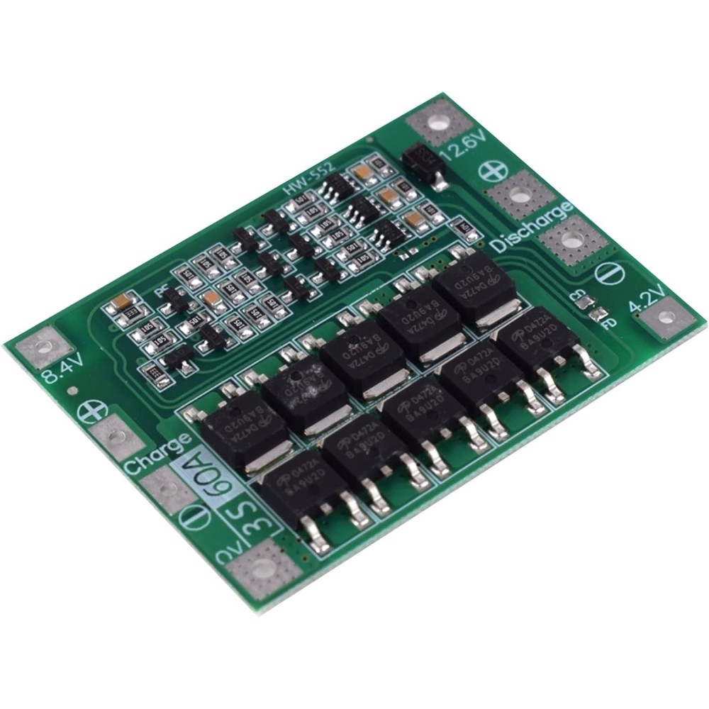 3S 60A 12.6V Standart Lityum 18650 BMS Pil