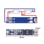 2S 8A BMS 18650 Lityum Pil Şarj Koruma Devresi