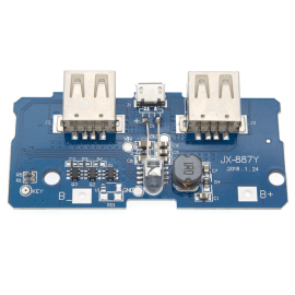 Çift USB Çıkışlı Power Bank modülü- Pil Seviye Göstergeli