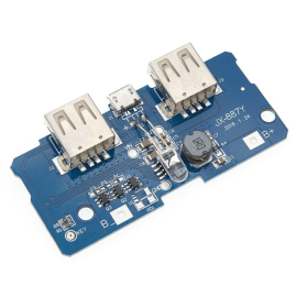 Çift USB Çıkışlı Power Bank modülü- Pil Seviye Göstergeli