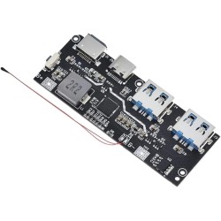 QC4.0 QC3.0 LED Çift USB 5V 4.5A 22.5W Micro/Type-C USB  18650 Şarj Modülü Sıcaklık / Devre Koruma