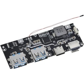 QC4.0 QC3.0 LED Çift USB 5V 4.5A 22.5W Micro/Type-C USB  18650 Şarj Modülü Sıcaklık / Devre Koruma