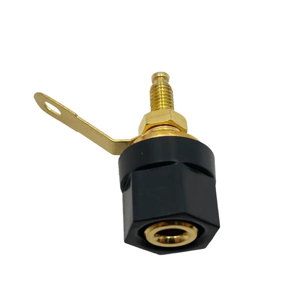 4mm Dişi Jack Terminal Bloğu Amplifikatör Bağlayıcı Konektör Siyah