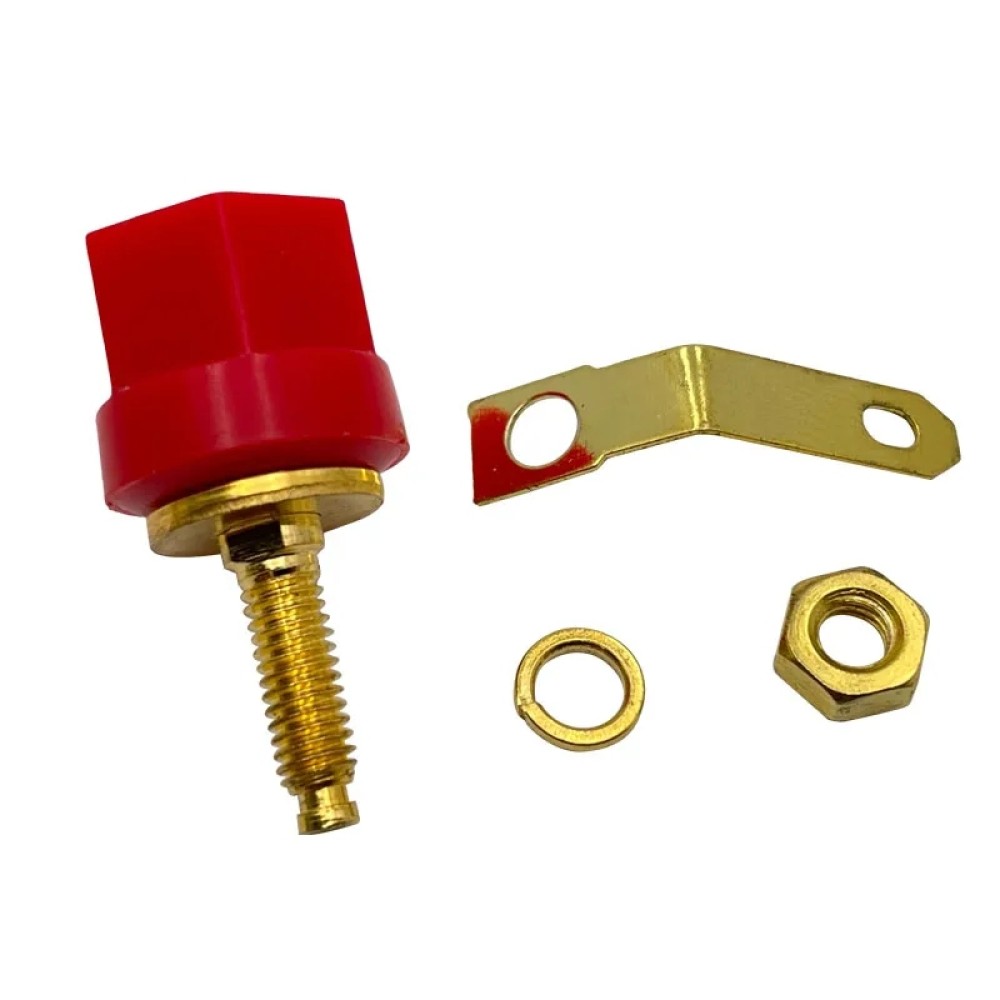 4mm Dişi Jack Terminal Bloğu Amplifikatör Bağlayıcı Konektör Kırmızı 4mm Dişi Jack Terminal Bloğu Amplifikatör Bağlayıcı Konektör Kırmızı