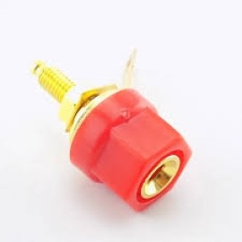 4mm Dişi Jack Terminal Bloğu Amplifikatör Bağlayıcı Konektör Kırmızı