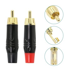 Rca Tos Fiş Erkek 1.Kalite Metal Dişi / Erkek