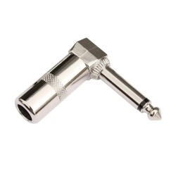 6.3mm Mono Gitar Jack Metal L Tip