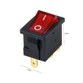 3Pin Işıklı On OF Anahtar