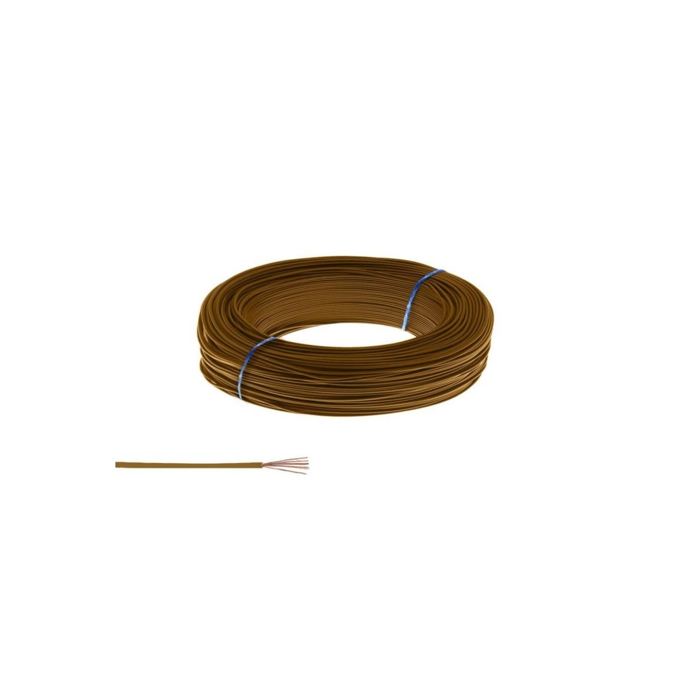 Kahverengi 200 Metre Zil Teli Montaj Kablosu