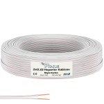 Beyaz 100 Metre Hoparlör Kablosu Beyaz 100 Metre Hoparlör Kablosu